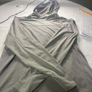 Kuhls grey performance hoodie long sleeve size large